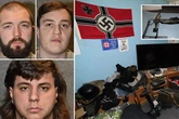 Trio of 'Nazi worshippers' jailed after building arsenal of 'escalating' attack weapons
