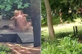 Naked couple arrested after parents spot them romping in park in broad daylight
