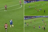 Chelsea flop Mykhailo Mudryk attempts long-range shot that 'almost hits corner flag'