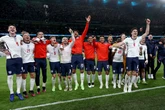 England stars join arms for Neil Diamond rendition as pundits join in to sing at Wembley