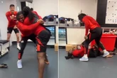 Premier League teammates in dressing room scrap video that will 'p*** off' boss