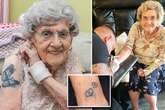 Gran who got first tattoo at 94 wants 100th birthday inking – but can't tell daughter