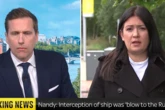 Sky News halted as guests rages 'take nasty hate elsewhere' in anti-Farage rant