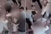 Prisoners and visitors trade punches in brutal prison brawl as guard is 'crushed'
