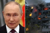 Putin faces biggest 'air raid on Russia since WW2' as he's forced to up Kremlin's defences
