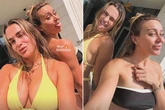 Tennis icon wows in barely-there bikini after fans 'wanted to be her ballboy'