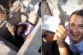 Crane operator lowers bloke into manhole to retrieve lost winning lotto ticket