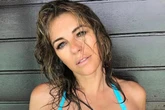Liz Hurley slips soaking wet curves into plunging bikini for sultry selfies