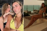Tennis star accused of having 'high testosterone' 'hits back' with bikini pic