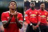 Jesse Lingard hits back at fan who claimed Marcus Rashford and Paul Pogba 'destroyed' Man Utd