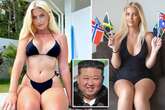 Model bombarded by 'North Korean men' after revealing globe-trotting challenge