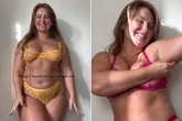Curve model shows cellulite in stunning lingerie, saying 'arms are supposed to jiggle'