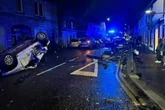 Town like a 'war zone' after drink-fuelled driver overturns car at 80mph, court hears