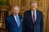 King Charles hides hands in snap with Trump as 'sausage fingers' claim returns
