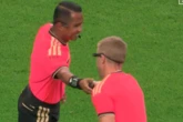 World Cup referee has hilarious mishap as France and Spain's semi-final halted