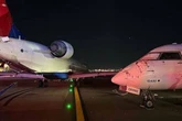 Two packed passenger planes collide at airport as aircraft 'absolutely smashed' by jet