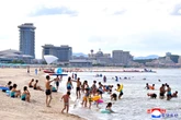 North Korean 'tourists' enjoy rare beach day as Kim Jong-un seeks tourism boost
