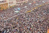 Stampede at major festival as 500 people injured in chaotic scenes during intense heat