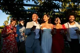 Newly-married couple do photoshoot and realise A-list star is in background