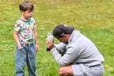 Corrie star bawls while cradling pigeon he's convinced is his dad reincarnated