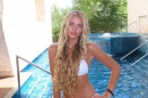 Princess Andre pouts in white bikini after mum Katie Price banned from her 18th birthday