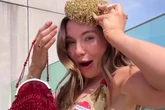 Reality star flaunts figure in 'obscene' Royal Ascot dress made 90 years ago