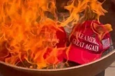 MAGA meltdown as Donald Trump supporters burn iconic red caps in fury at 'cover-up'