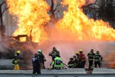 Huge gas tanker explosion as several dead and 70 injured as cars burst into flames