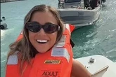 Influencers' take selfies in bikinis on sinking $4.5m Lamborghini yacht - with one quipping 'it's giving Titanic''