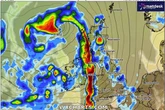 Weather maps pinpoint exact dates two monster storms will drench entire UK