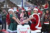 Amanda Holden and Ashley Roberts 'switch on Christmas' in sexy Santa and elf outfits