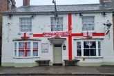Pub landlord investigated after painting massive St George's Cross on his boozer