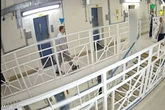 CCTV shows moment child killer knew what was coming before prison fatal stabbing