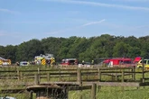 Major incident at Dunkeswell Airfield as emergency services swarm
