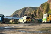 Child 'falls from rocks' on Scottish coast as emergency services rush her to hospital
