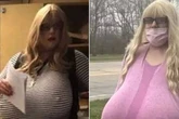 Teacher with prosthetic Z-cup breasts accused of pranking 'woke' school system
