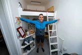 Man lives in one of London's smallest flats – it's a cupboard but costs £250,000