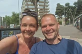 Dad almost dies on dream holiday after 'spewing a litre of blood' by the pool