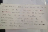 Woman discovers teen's century-old murder through eerie 'ghost post' to her home