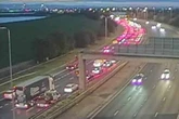 Major M60 delays as motorway closed in both directions and traffic at a standstill