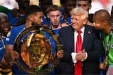 Cole Palmer said 'what is he doing?' as he explains baffling Trump trophy lift moment