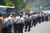 Riot police step in as England hotel on heavy guard before key Mexico clash