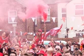 Merseyside police issue Liverpool parade warning after 17 fans injured by flares