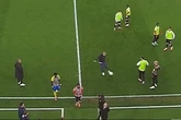 Chris Wilder sent off after blasting ball into the face of supporter during clash