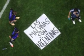 BREAKING UK government slams Argentinian players for Falklands banner after beating England