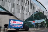 Domino's set up billboard at Spurs' ground marking time since trophy and it's huge