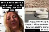 Woman sick to the stomach after flogging sofa for £350 – only to find it's worth £14k