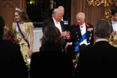King Charles' instant two-word response to Donald Trump going 'off script'