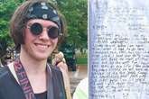 Haunting note found on mountain peak reveals missing hiker's last moments