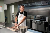 Bizarre photos show Andy Burnham slicing mushrooms on same day new PM chopped up cabinet